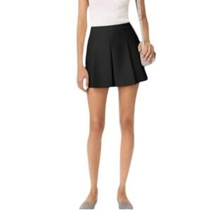 Club Monaco Jamila Skort Pleated Black Women's Size 4 Skirt Shorts